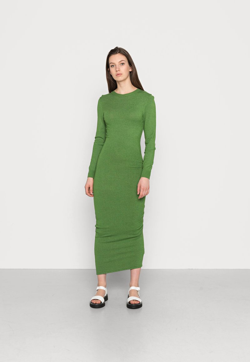 Damen Kleider | NA-KD RUCHING MIDI DRESSStrickkleidforest green/grün - RG73500 Damen Kleider | NA-KD RUCHING MIDI DRESSStrickkleidforest green/grün - RG73500
