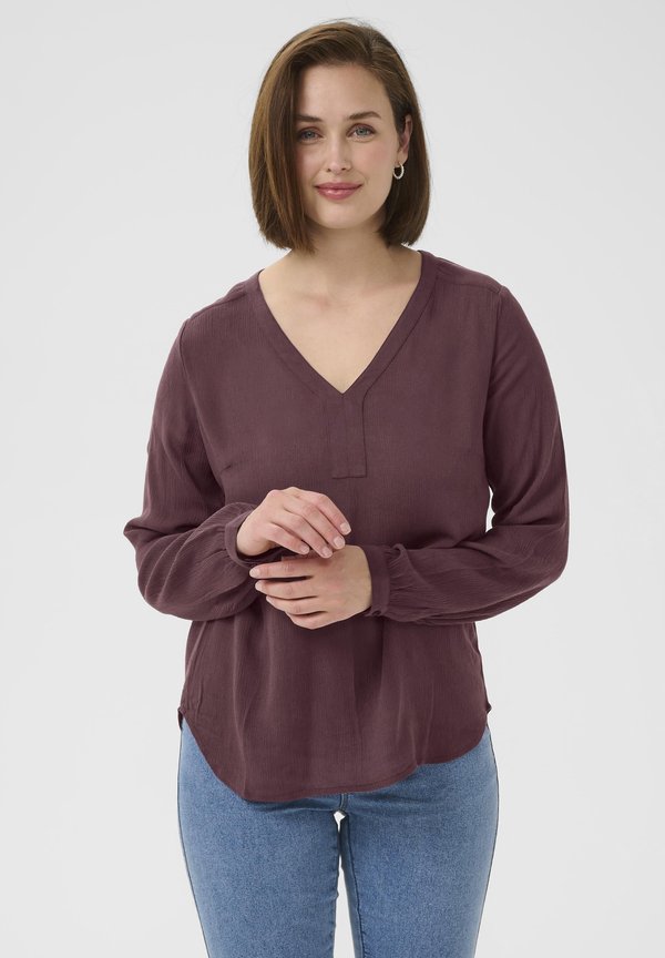 AMBER - Langarmshirt - fudge