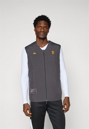 adidas Originals MANCHESTER UNITED ICON VEST - Colete - utility black/semi night flash