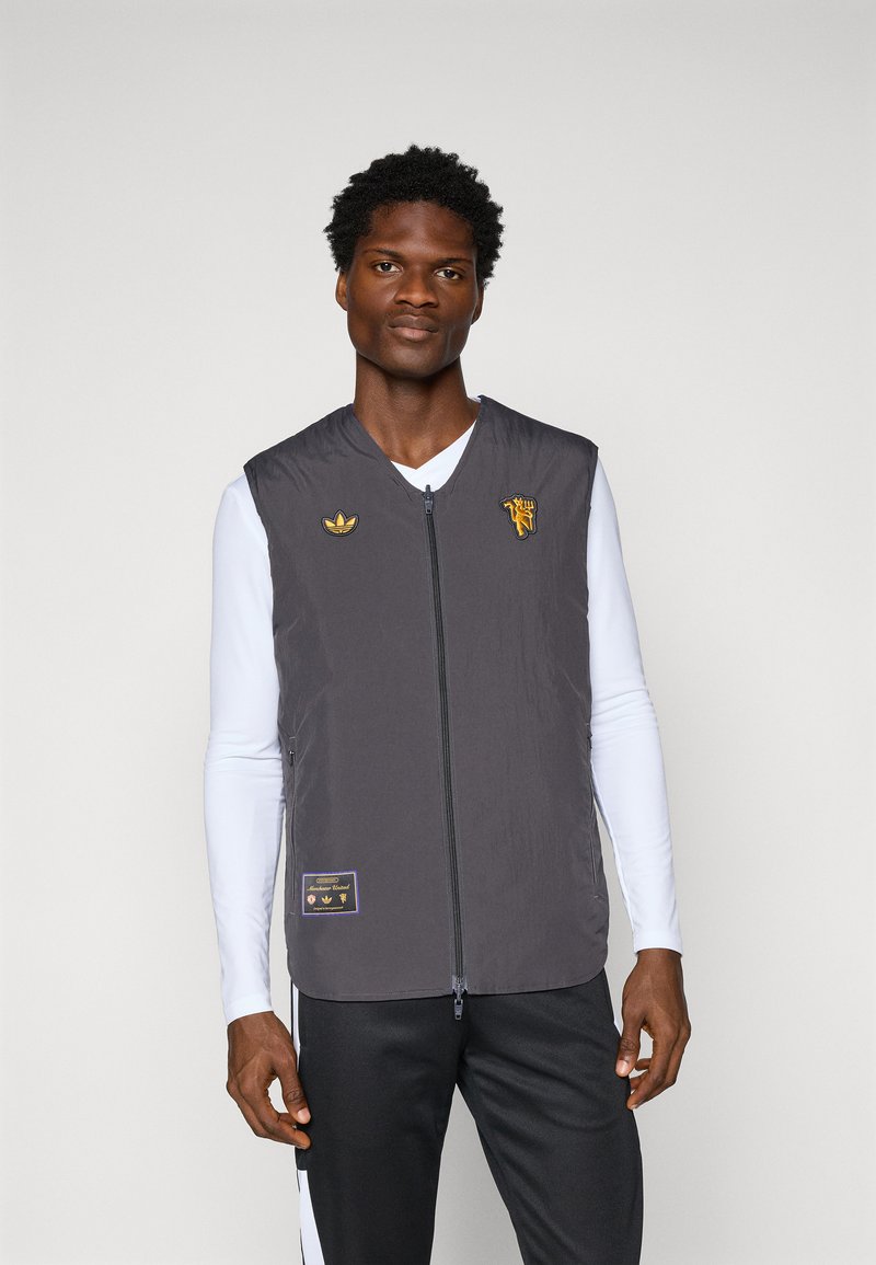 adidas Originals MANCHESTER UNITED ICON VEST - Vest - utility black/semi night flash