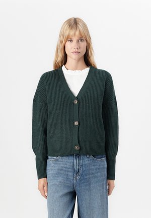 VMLEA V NECK CUFF - Strickjacke - pine grove