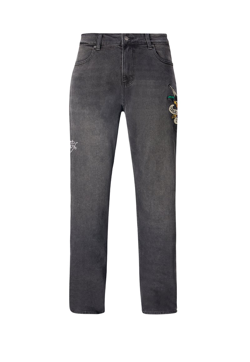 Ed Hardy Straight leg jeans zwart
