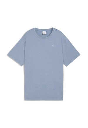 ESSENTIALS ELEVATED RELAXED WASH - T-shirt - bas - cool blue