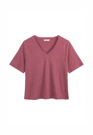 MELA, V-NECK T-SHIRT ANKITA - T-Shirt basic - marmelade melange
