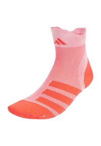ADIZERO UNISEX - Calze sportive - white   lucid red   lucid red