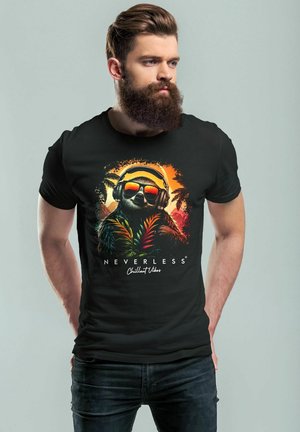 MUSIK DJ CHILL FAULTIER RELAX SOMM - Print T-shirt - schwarz
