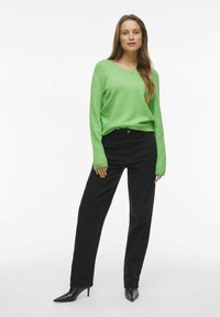 VILA VIRIL V NECK - Pulover - summer green