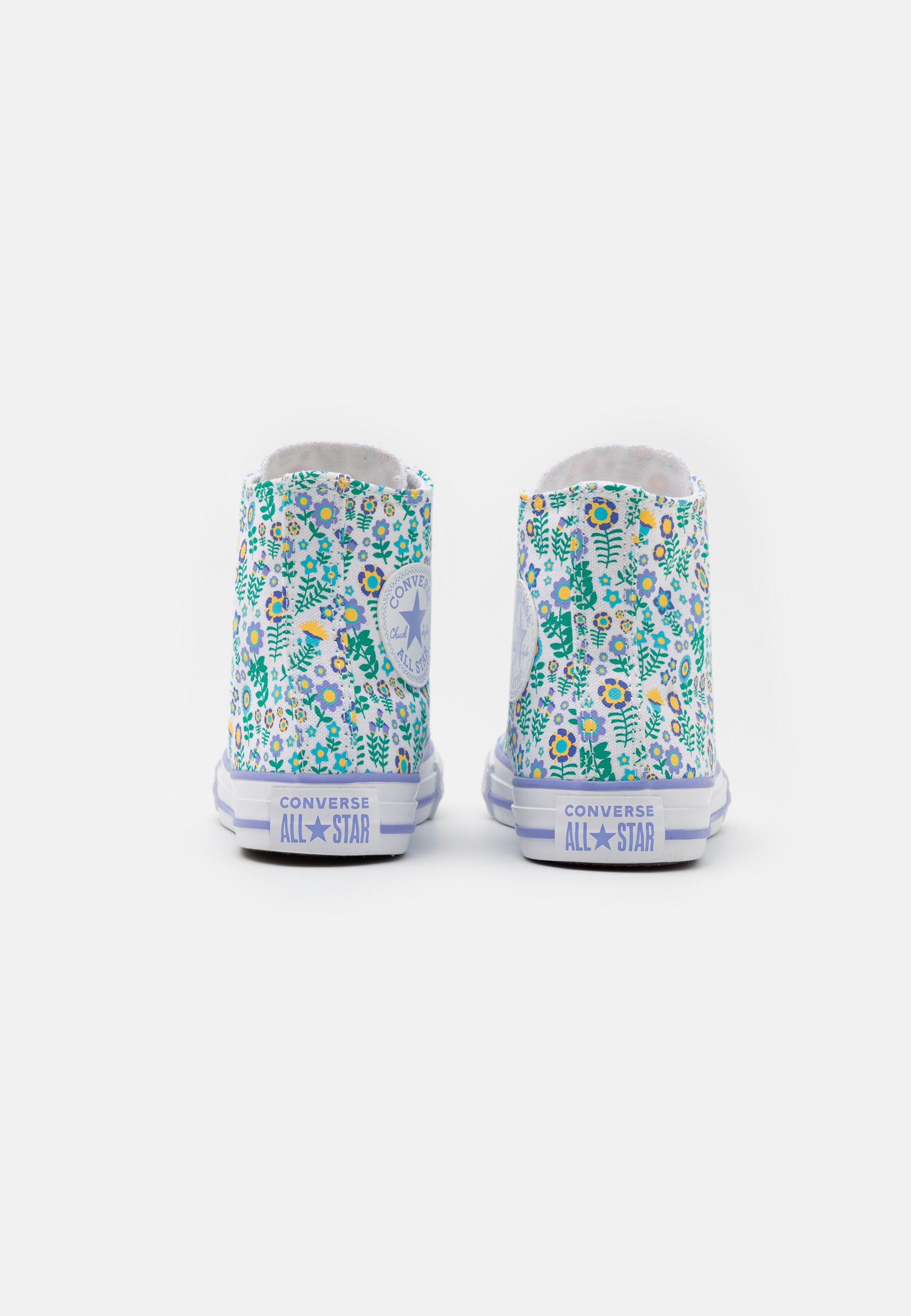 Converse CHUCK TAYLOR ALL STAR FLORAL - Baskets montantes - white/twilight  pulse/citron pulse/blanc - ZALANDO.FR