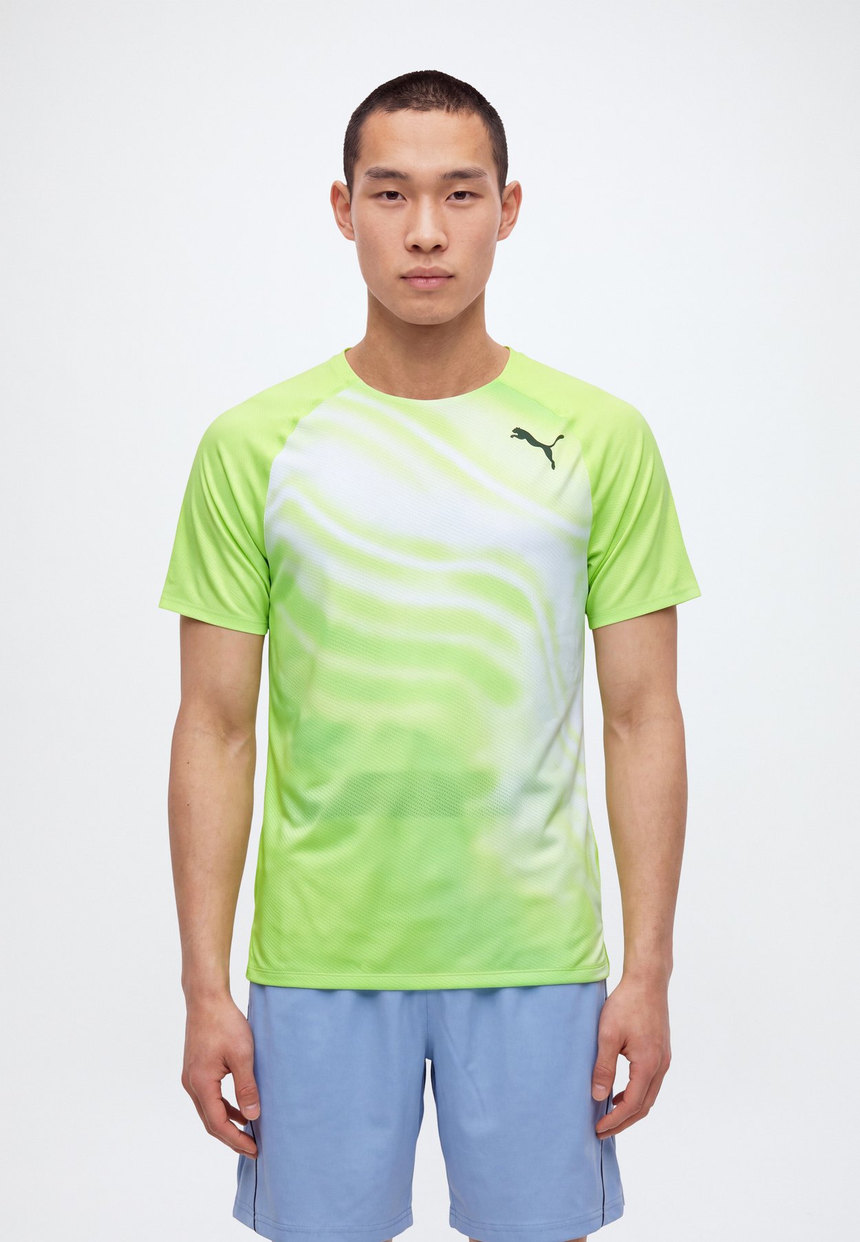PUMA LIGHTSPEED GRAPHIC - Sports T-shirt - sunny lime