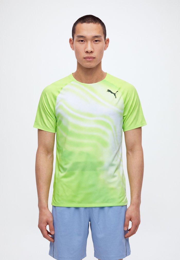 PUMA LIGHTSPEED GRAPHIC - Sports T-shirt - sunny lime