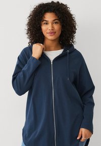 Ellos Plus collection - Sweat zippé - marine Image miniature 1