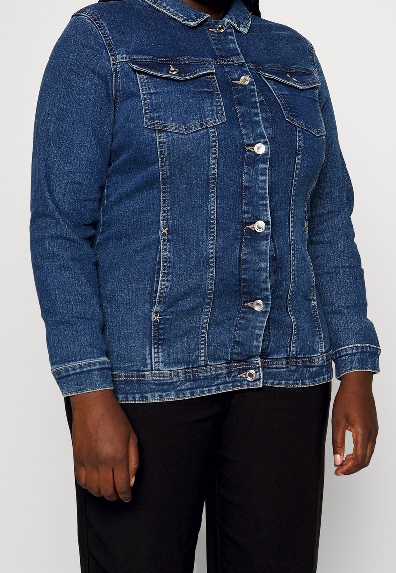 ONLY Carmakoma Džínová bunda - blue denim