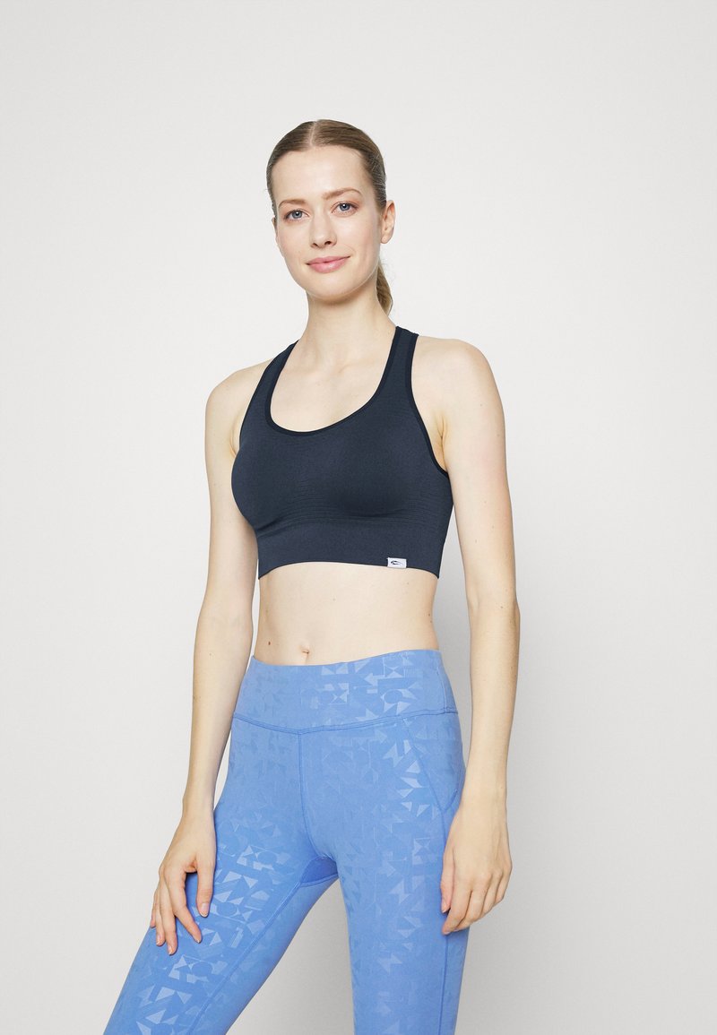 Damen Sportbekleidung | Smilodox SEAMLESS SPORTS BRA Sport-BH mit leichter Stützkraft dunkel blau/dunkelblau - LI38588 Damen Sportbekleidung | Smilodox SEAMLESS SPORTS BRA Sport-BH mit leichter Stützkraft dunkel blau/dunkelblau - LI38588