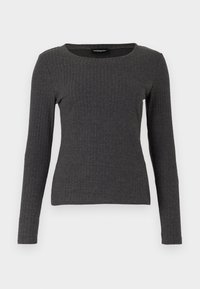 Langarmshirt - dark grey melange