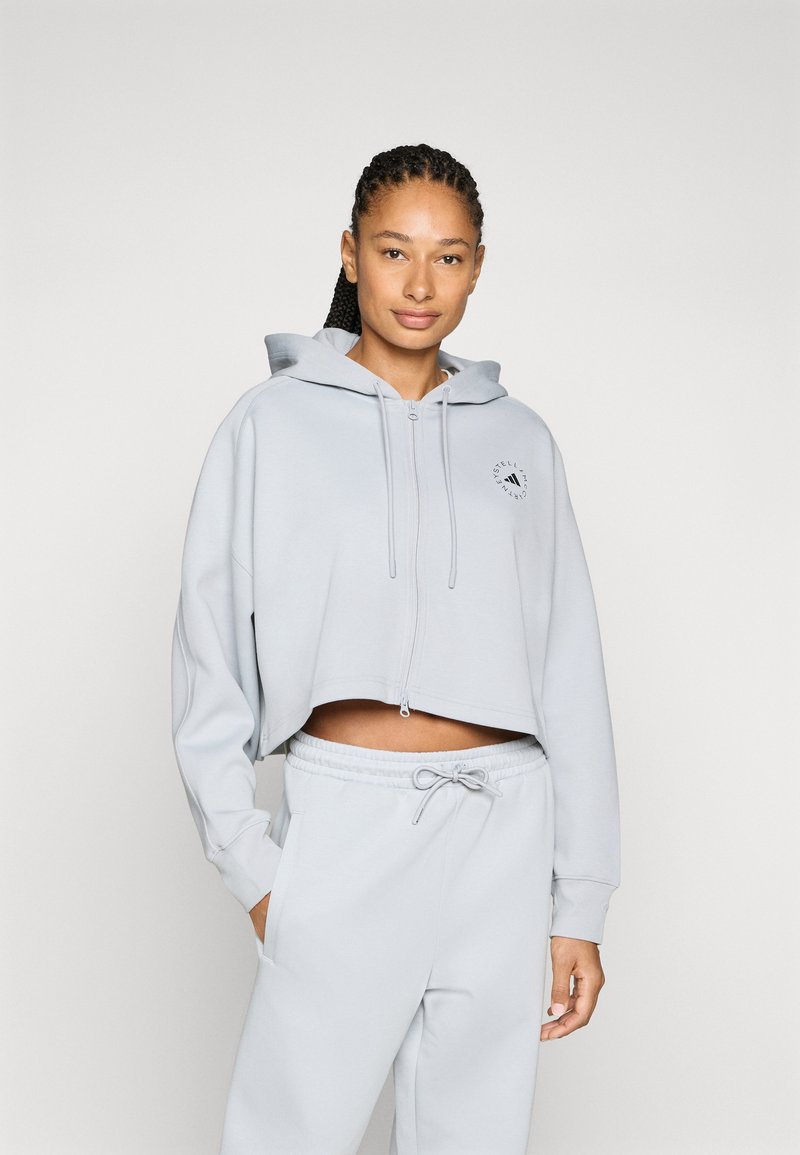 adidas by Stella McCartney HOODIE - Zip-up sweatshirt - clear onix