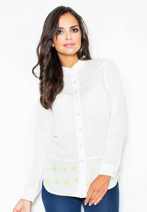 Overhemdblouse - ecru