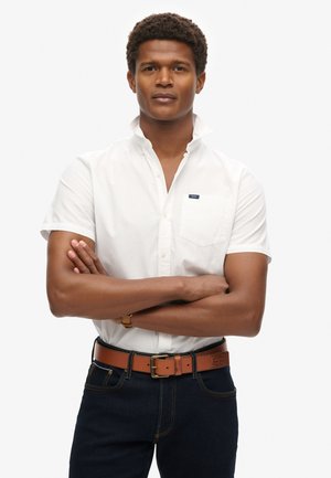 Superdry & Co PREMIUM UNIVERSITY SHORT SLEEVE - Shirt - optic white