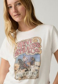 Levi's® GRAPHIC BOXY SINCE - Camiseta estampada - white