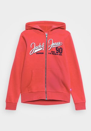 JJELOGO ZIP HOOD - Sudadera con cremallera - true red