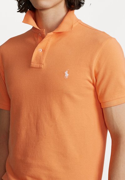 Polo Ralph Lauren SLIM FIT MESH POLO SHIRT - Polosärk - key west orange