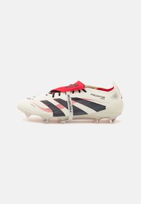 PREDATOR ELITE FOLD-OVER TONGUE FIRM GROUND - Kopačky pro pevný povrch - off white/core black/pure ruby