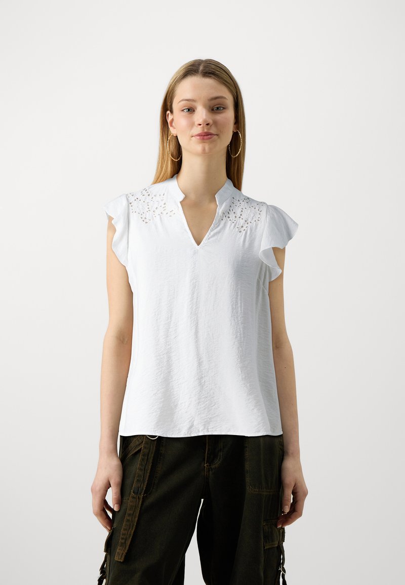 Vero Moda VMBEACH  - T-shirt imprimé - cloud dancer
