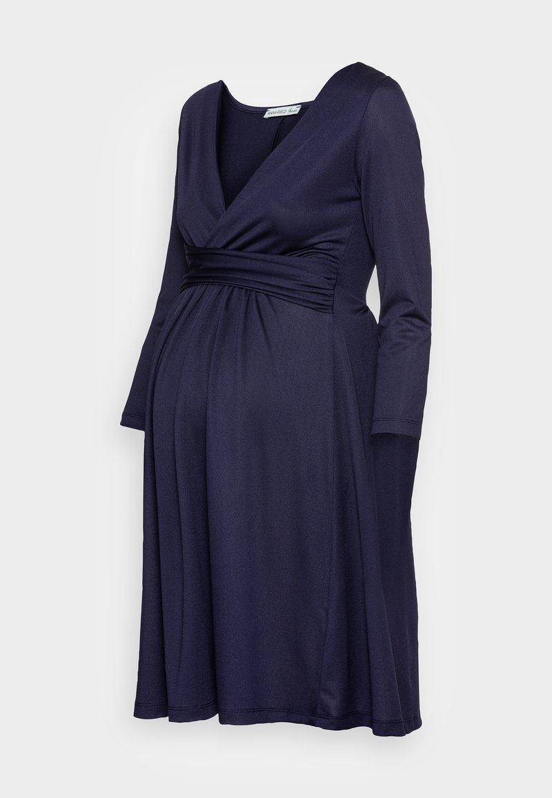 Anna Field MAMA Jerseyjurk blauw Anna Field MAMA Jerseyjurk blauw