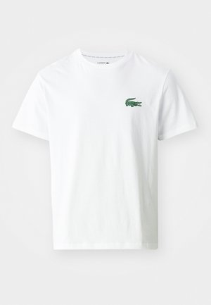 Lacoste T-shirt imprimé - white/green