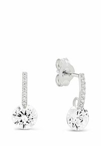 FAVS ZIRKONIA - Örhänge - weißgoldfarben