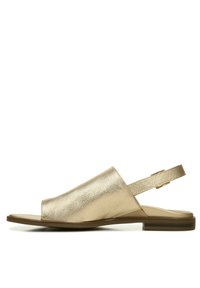 Unselected, gold metal tumbled leather