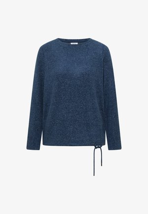 Cecil, LANGARM SHIRT MIT BOAT NECK UND TUNNELZUG - Longsleeve - moonlight blue melange