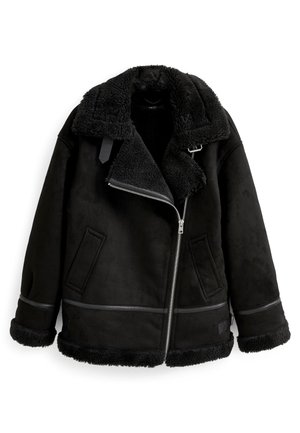 Veste en similicuir - black
