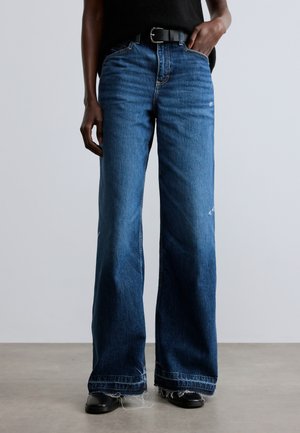 SLOUCHY - Wide leg - medium blue
