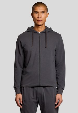 LIGHTWEIGHT ZIP THROUGH LOUNGE - Sweater met rits - w635 gunmetal