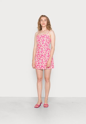 CAMI DRESS - Vestido de dia - hot pink multi ditsy