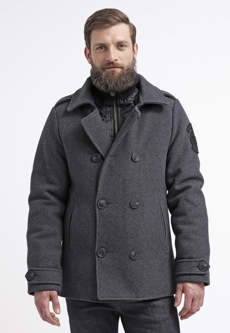 Winter jacket - steal melee/grey 