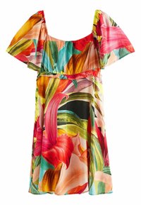 Next FLUTTER SLEEVE  PRINTED MINI - REGULAR FIT - Nappali ruha - kew collection tropcial floral