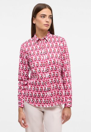 Eterna PRINT REGULAR FIT - Hemdbluse - weinrot