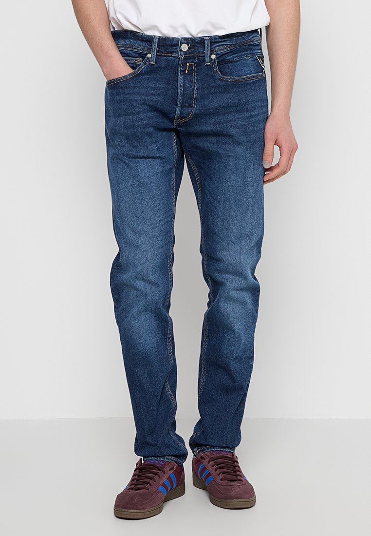 Replay Slim fit jeans donkerblauw