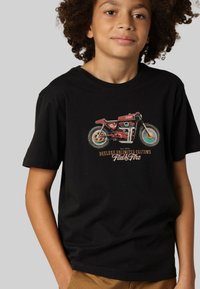 DEELUXE GASOLINE - T-shirt imprimé - Charcoal