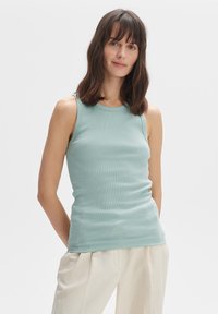 OPUS SLIM FIT RIB - Top - aloe green