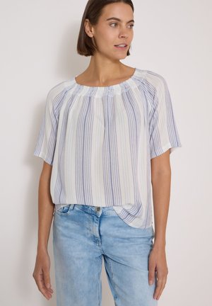 Cecil CARMEN-BLUSE MIT STREIFENMUSTER - Blouse - deep river blue
