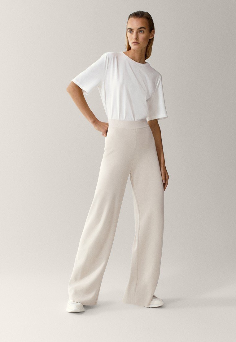 Massimo Dutti TOTAL LOOK - Pantaloni - beige - Zalando.it