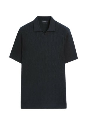 Massimo Dutti, Polo - mottled dark blue