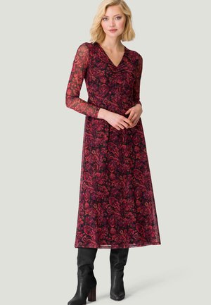 MIT PAISLEYPRINT - Day dress - blackdark red