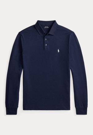 Polo Ralph Lauren, CUSTOM SLIM FIT STRETCH MESH POLO SHIRT - T-shirt à manches longues - refined navy/smoke