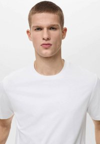 Mango Základné tričko - white