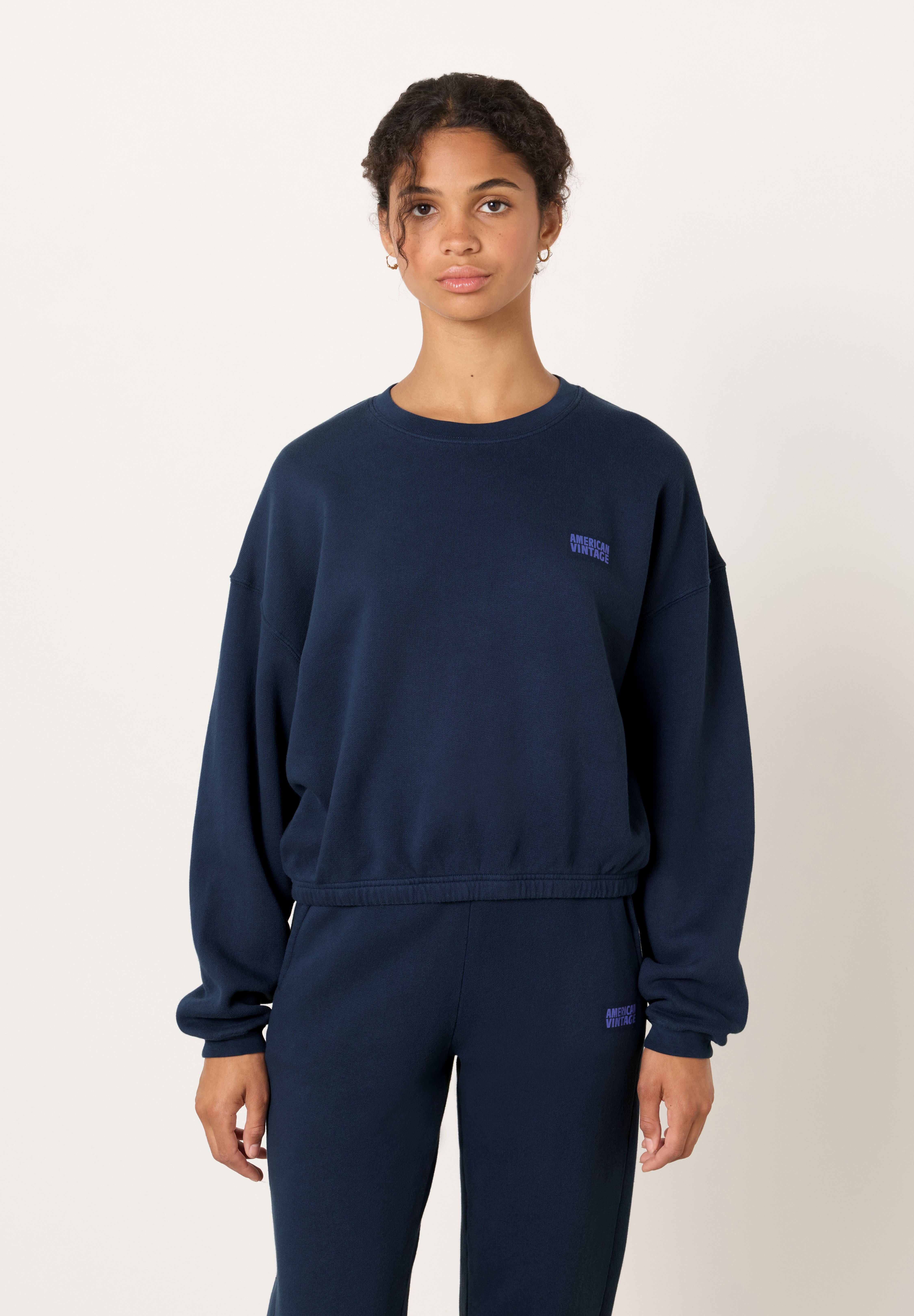 American Vintage AMERICAN VINTAGE IZUBIRD - Sweatshirt - marine