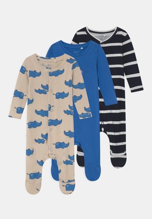 NBMMERHINO 3 PACK UNISEX - Sleep suit - campanula