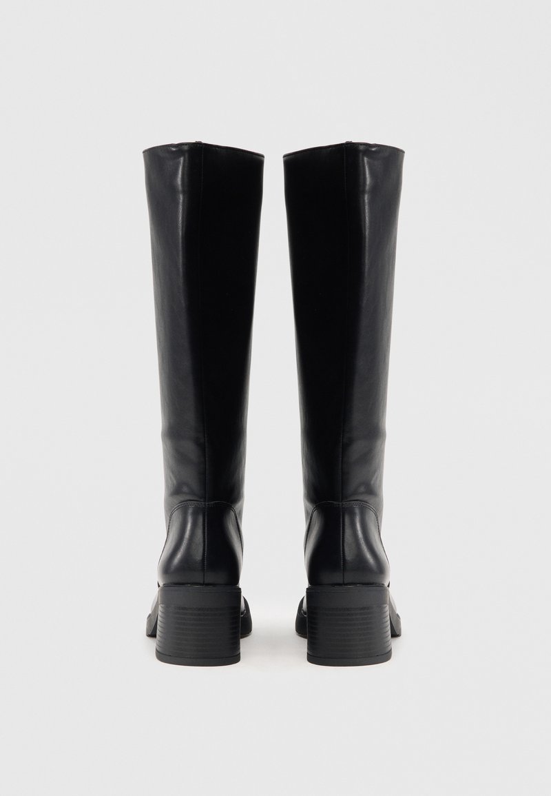 Stivali Alti Madden Girl Donna Neri Taglia 7.5 - Zip Posteriore, Tacco Basso, Tessuto - Foto 2